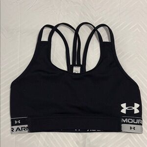 Under Armour Black Strappy Sports Bra